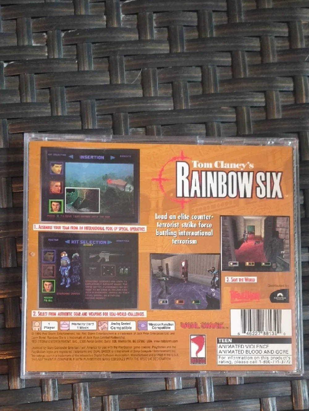 Tom Clancy's Rainbow Six - Sony PlayStation 1 - 1999 PS1 - Authentic CIB - Picture 3 of 3